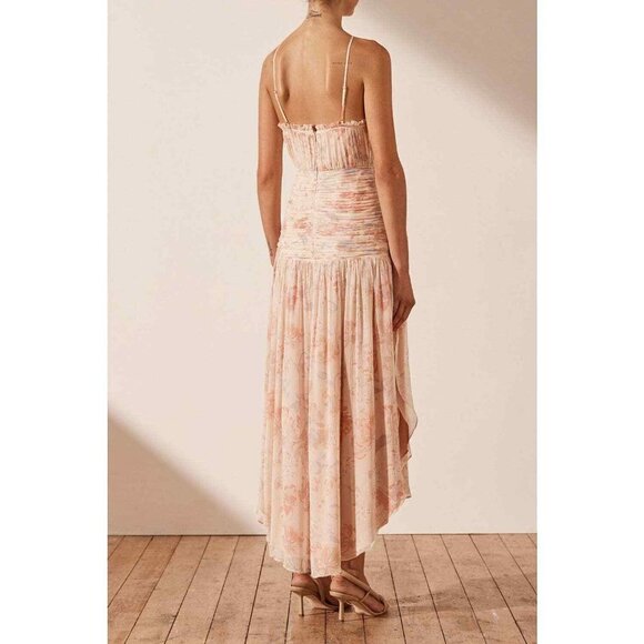 Free People Shona Joy Faye Midi Dress Size 0 NWT Cross Front - Picture 4 of 7